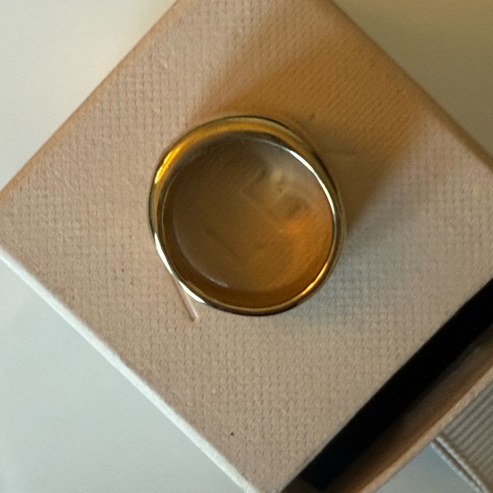Polished Brass Ring new in Box - Picture 2 of 4